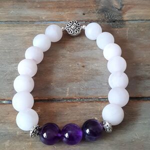 Amethyst & Matte Rose Quartz